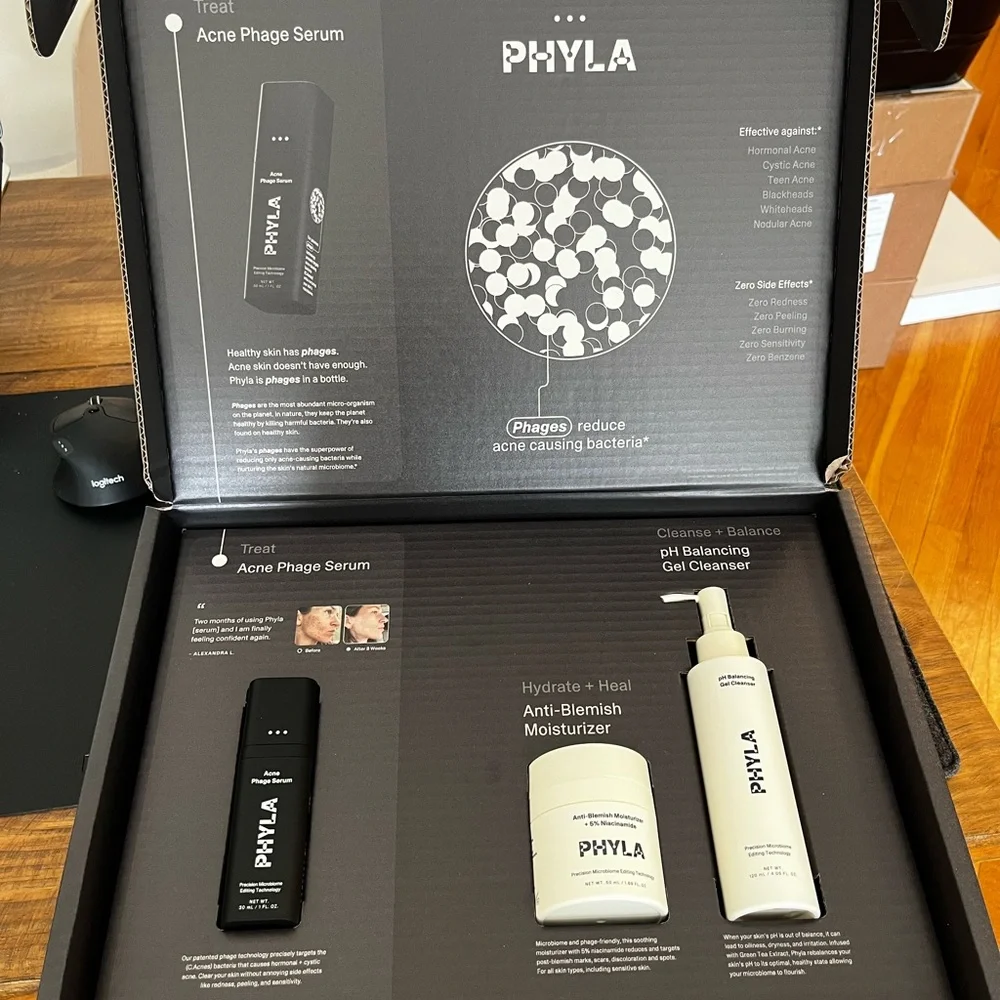 Phyla - patented phage serum for acne